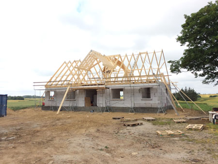 Peterslyst - stuehuset tager form